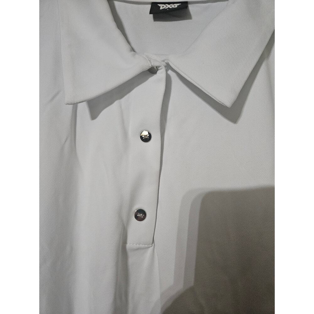 PXG Womens Crop Top Golf Polo White Size Large - Picture 5 of 8